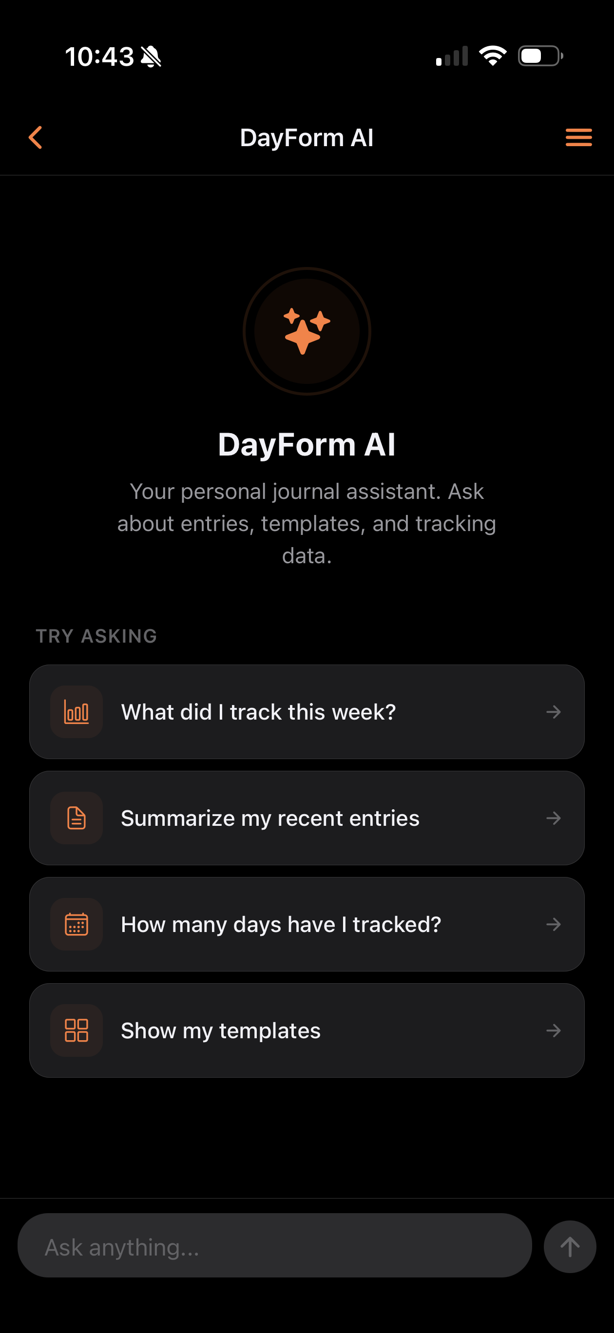 AI journal assistant